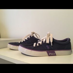 POLO Ralph Lauren Women’s Purple Canvas Sneakers